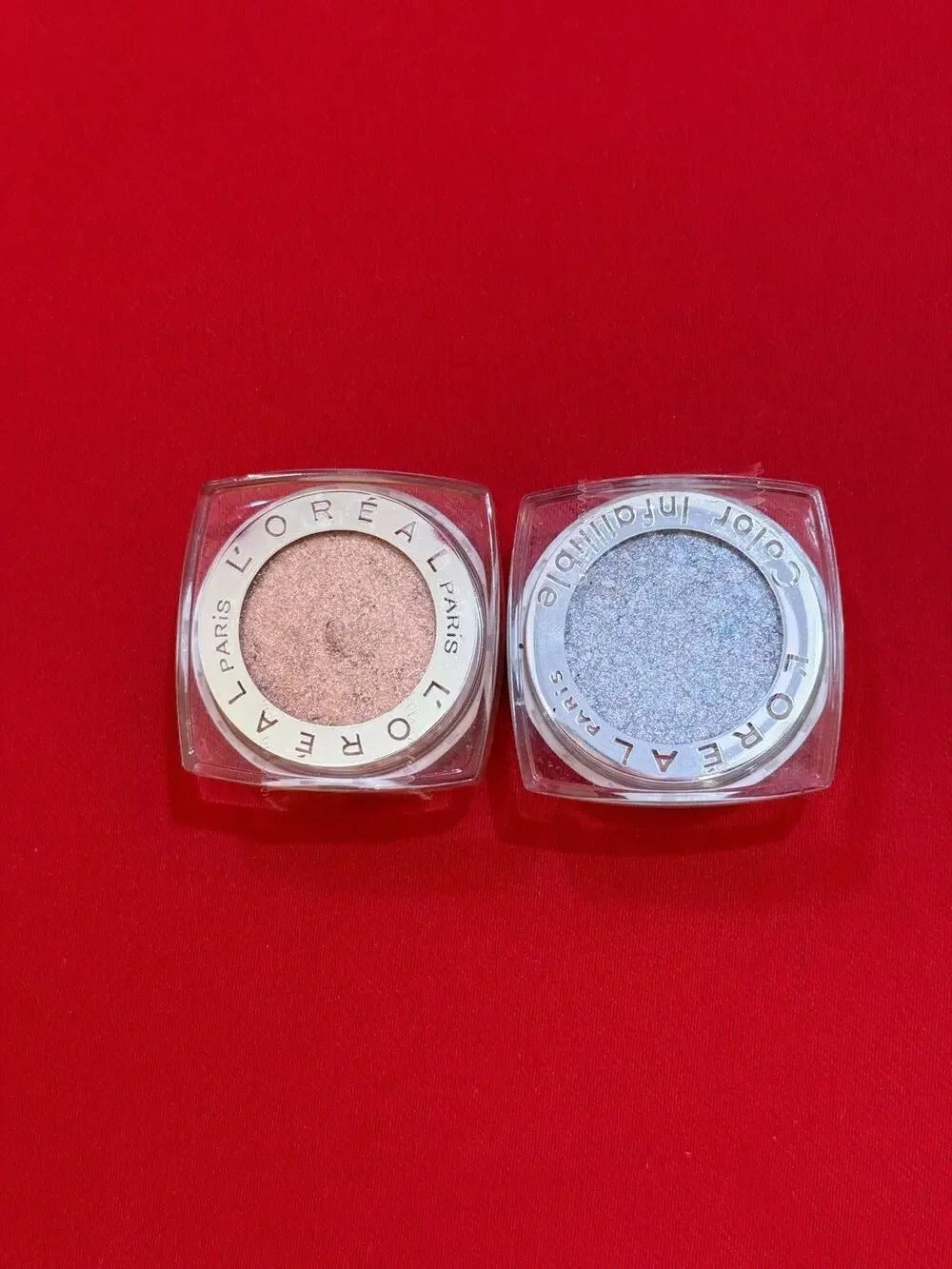 Lot of 2 Loreal Color Infallible Light Blue Golden Brown Eyeshadow